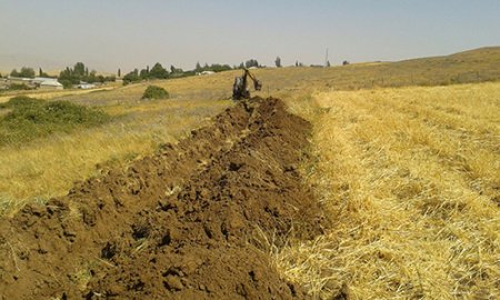 Şamaxının millət vəkilinin təşəbbüsü və dəstəyi ilə Dağ Bağırlı kəndinə içməli su xətti çəkilir