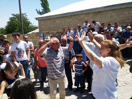 Şamaxının millət vəkili Elxan Süleymanov Dağ Bağırlı kəndində